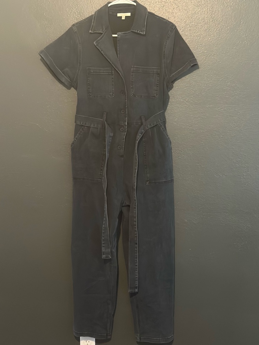 Skies Are Blue Black Denim Jumpsuit